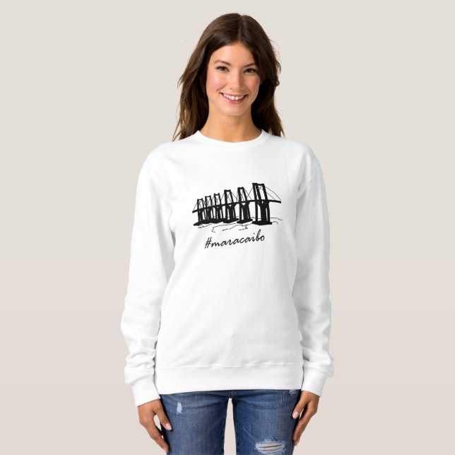 Sudadera Maracaibo - Puente Sobre El Lago Venezuela (Anverso completo)