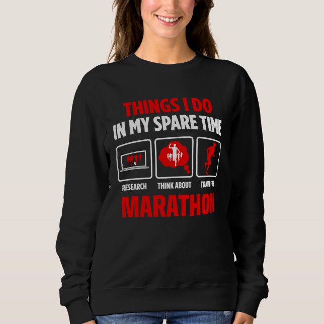 Sudadera Marathon Swim Run and Cycle Marathons Training (Anverso)
