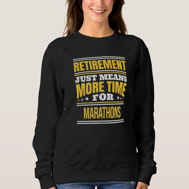 Sudadera Maratonista jubilada dice retiro (Anverso)