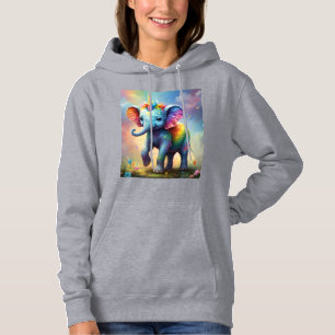 Sudadera Maravillas Radiantes: El Elefante Unicornio Bebé A