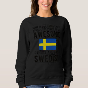 Sudadera Maravillosa bandera sueca sueca raíces suecas