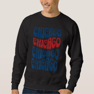 Sudadera Maravilloso Chicago Illinois Groovy Retro Molesto