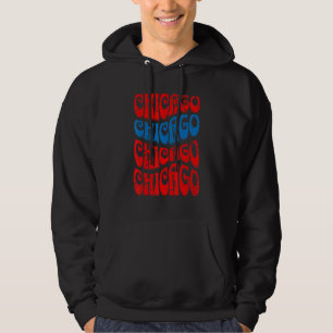 Sudadera Maravilloso Chicago Illinois Groovy Retro Molesto