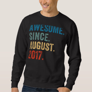 Sudadera Maravilloso niño de 6 años desde agosto de 2017