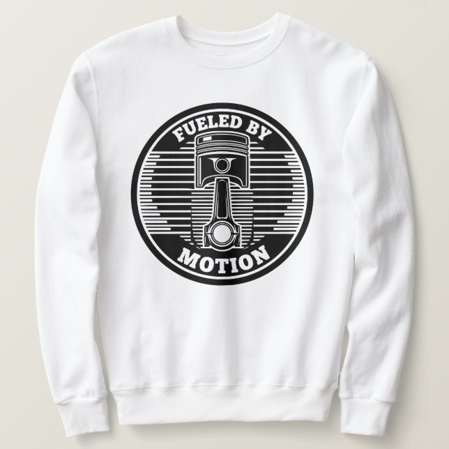 Sudadera Marca Circular de Pistón Cinético Mecánico (Anverso del diseño)