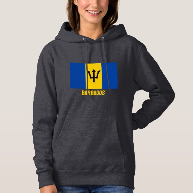 Sudadera Marca de Barbados de texto de personalizado (Anverso)