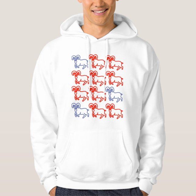 Sudadera Marca de patrón de Aries Carnero – Regalo de perso (Anverso)