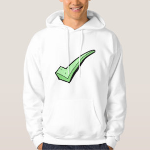 Sudadera Marca de Verificación Verde Símbolo de Tick