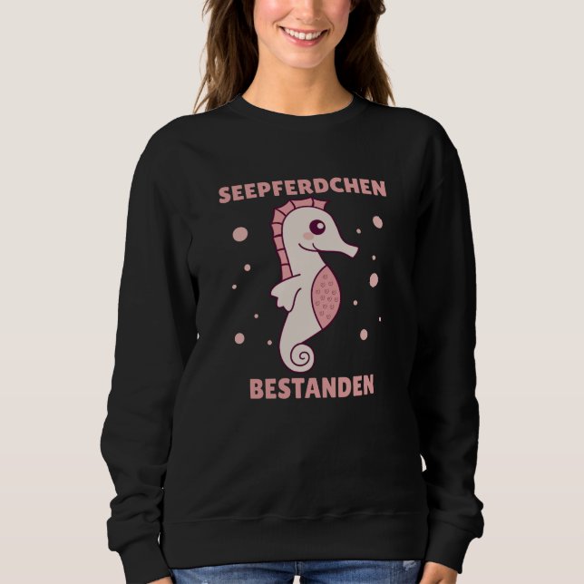 Sudadera Marca para caballete de mar aprobada nadadora (Anverso)