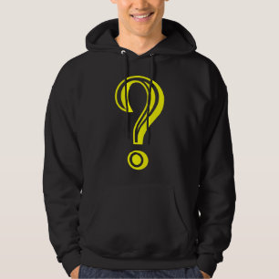 Sudadera Marcador de preguntas cincelado