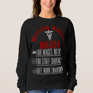 Sudadera Marcha de Enfermeras del Millón de Enfermeras Marz