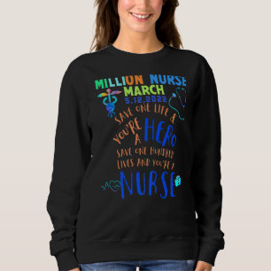 Sudadera Marcha de Enfermeras del Millón de Enfermeras Marz