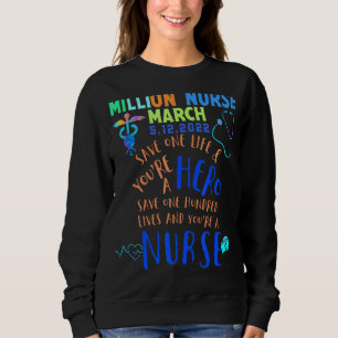 Sudadera Marcha de Enfermeras del Millón de Enfermeras Marz