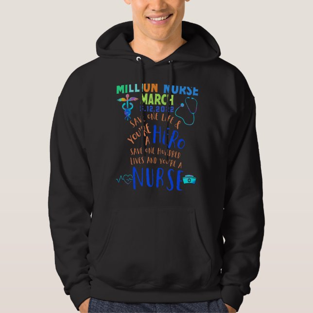 Sudadera Marcha de Enfermeras del Millón de Enfermeras Marz (Anverso)