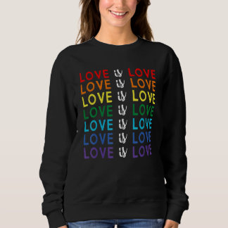 Sudadera Marcha del Orgullo Arcoiris Lgbt Igualdad Amor
