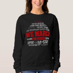 Sudadera Marchamos Por Enfermeras Enfermeras De Más De Mill