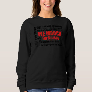 Sudadera Marchamos Por Enfermeras RN Millón De Enfermeras M
