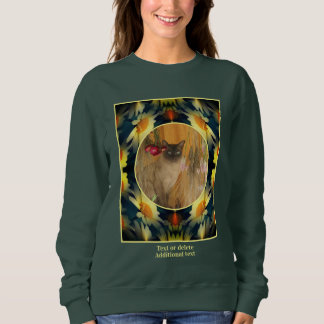 Sudadera Marco amarillo de flores de margarita crea tu prop