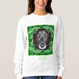 Sudadera Marco de helechos verdes cree su propia foto Masco