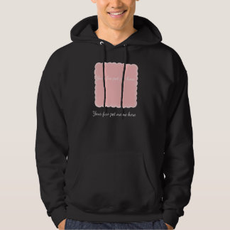Sudadera Marco personalizado de foto de mascota rosa con bo