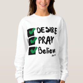 Sudadera Marcos 11:24 KJV Biblia Scripture Mujeres