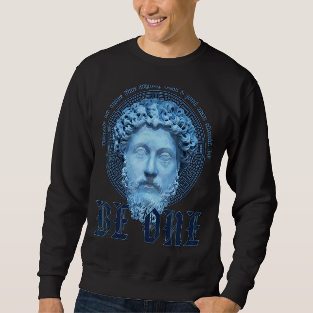 Sudadera Marcus Aurelius Stoicism Be Good Man (Anverso)