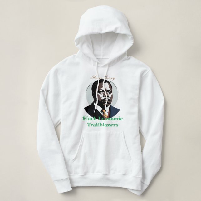 Sudadera Marcus Garvey - Black Economic Trailblazers (Diseño del anverso)