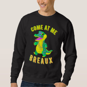 Sudadera Mardi Gras 2022 Cute Alligator Beads