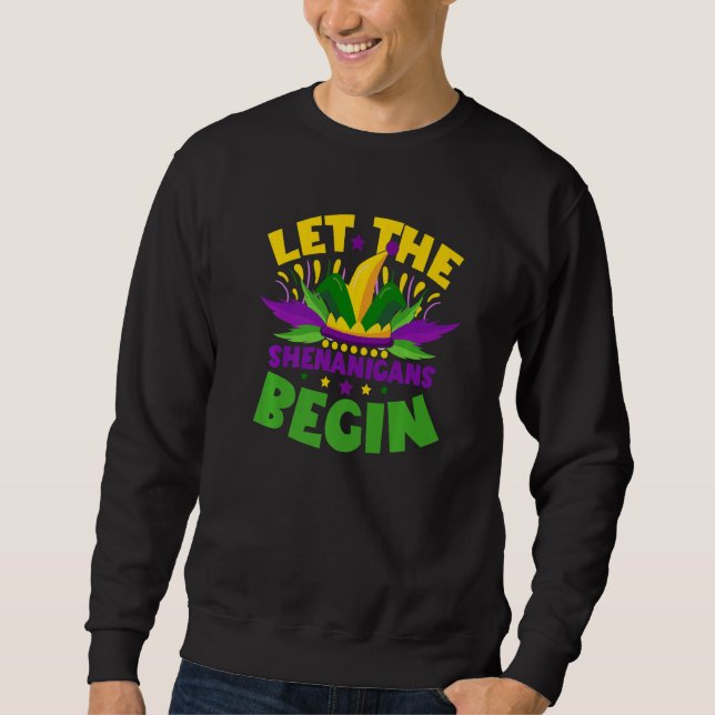 Sudadera Mardi Gras 2023 - Let The Shenanigans Begin for Wo (Anverso)