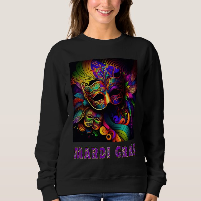Sudadera Mardi Gras Beautiful Colorful (Anverso)