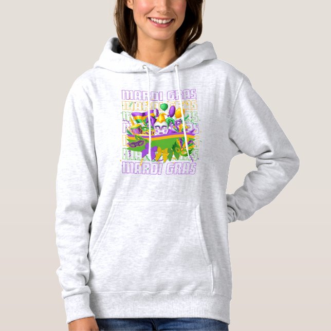 Sudadera MARDI GRAS Coquette Masqerade (Anverso)