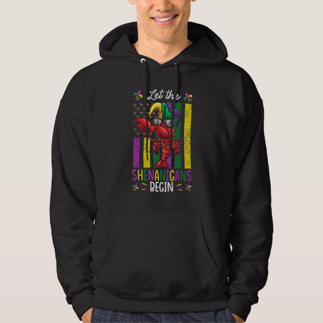 Sudadera Mardi Gras Costume Dab Crawfish Shenanigans Kids T (Anverso)