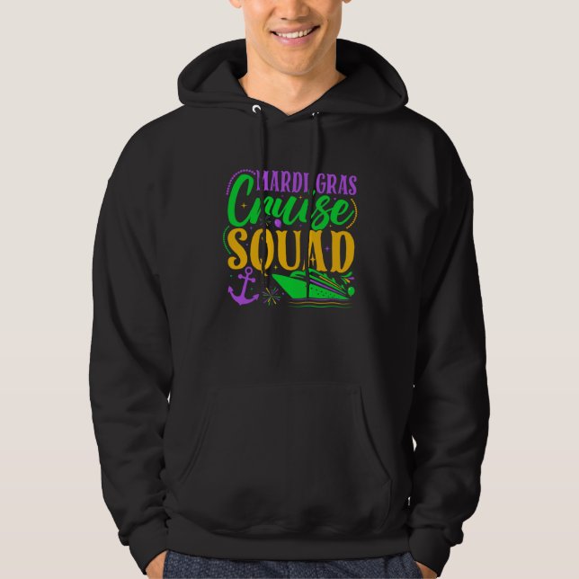 Sudadera Mardi Gras Cruise Squad Carnival Family Vacation P (Anverso)