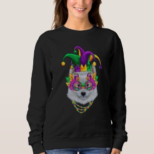 Sudadera Mardi Gras Estadounidense Eskimo Dog Mardi Gras Be