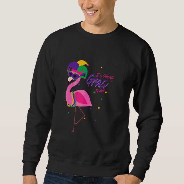 Sudadera Mardi Gras Flamingo Bird (Anverso)