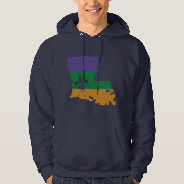 Sudadera Mardi Gras Fleur De Lis (Anverso)