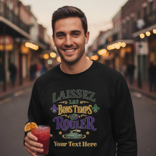 Sudadera Mardi Gras Laissez Les Bons Temps Rouler Barco de