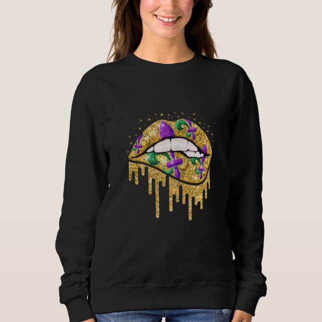 Sudadera Mardi Gras Lidia Reina disfraz de carnaval (Anverso)