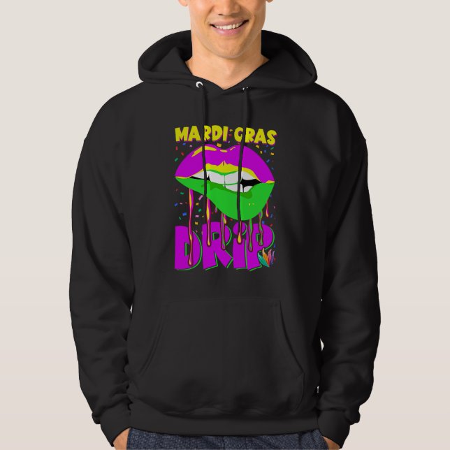 Sudadera Mardi Gras lips (Anverso)