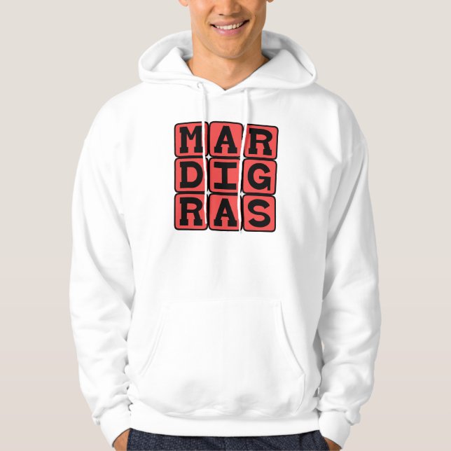 Sudadera Mardi Gras, Martes de Carnaval (Anverso)