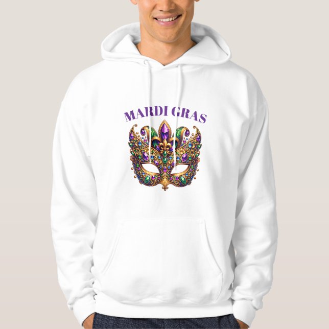 Sudadera Mardi Gras Mask  (Anverso)