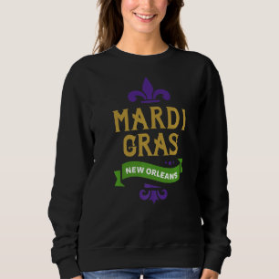 Sudadera Mardi Gras New Orleans Fleur De Lis Carnival Premi