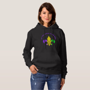 Sudadera Mardi Gras New Orleans Louisiana Fleur-de-Lis