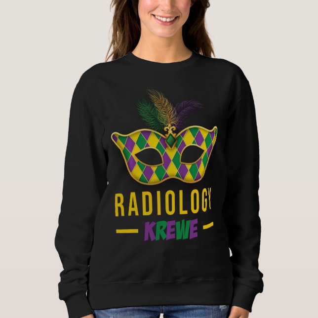 Sudadera Mardi Gras Radiology Krewe X Ray Tech Team (Anverso)
