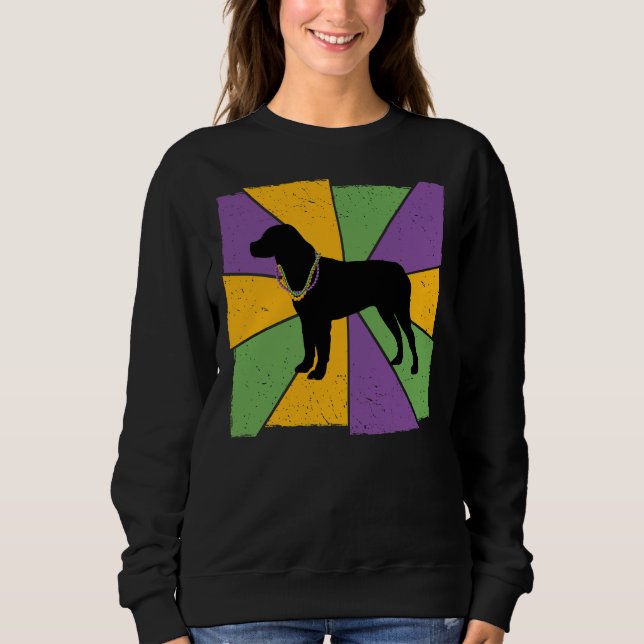 Sudadera Mardi Gras Rottweiler Lover Rottweiler Dueño De Pe (Anverso)