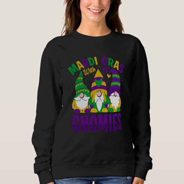 Sudadera Mardi Gras With my Gnomies celebrations parade par (Anverso)