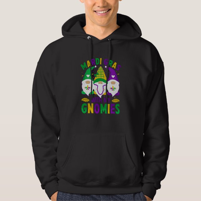 Sudadera Mardi Gras With my Gnomies celebrations parade par (Anverso)