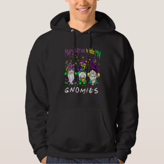 Sudadera Mardi Gras With My Gnomies Three Gnome Costume For