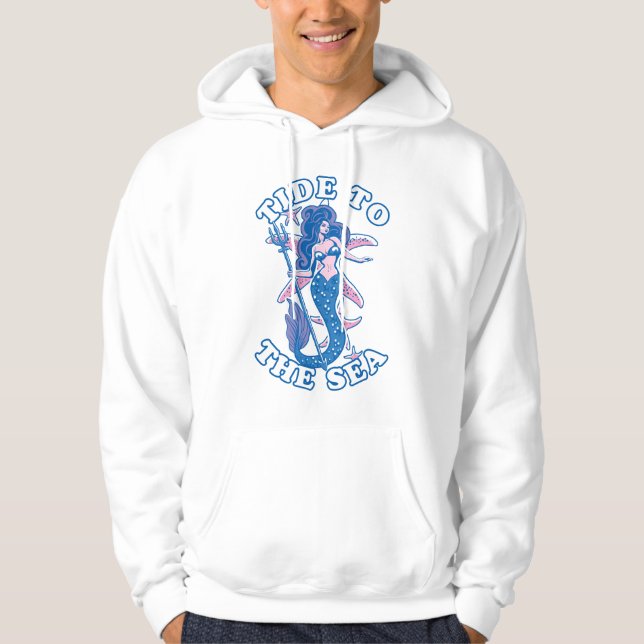 Sudadera Marea Hacia El Mar | Mermaid de Ocean Lover (Anverso)