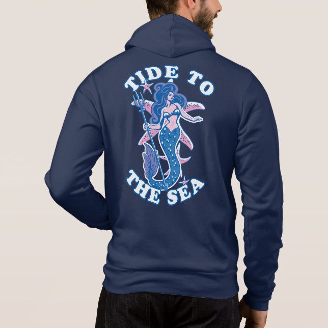 Sudadera Marea Hacia El Mar | Mermaid de Ocean Lover (Reverso)